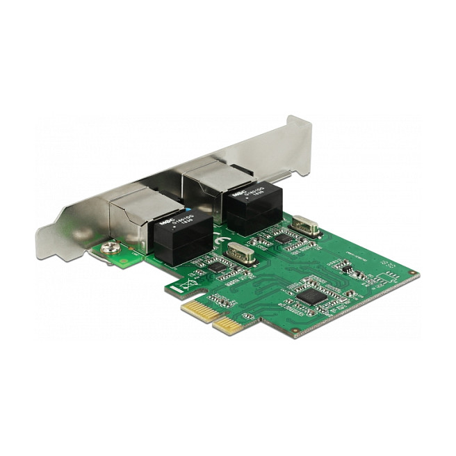 PCI Express x1 Netzwerkkarte Gigabit LAN 2 x RJ45 RTL8111