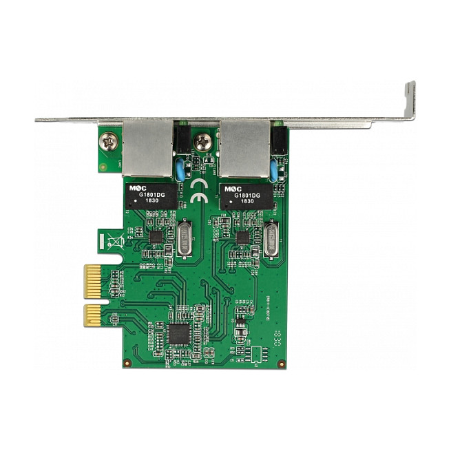 PCI Express x1 Netzwerkkarte Gigabit LAN 2 x RJ45 RTL8111