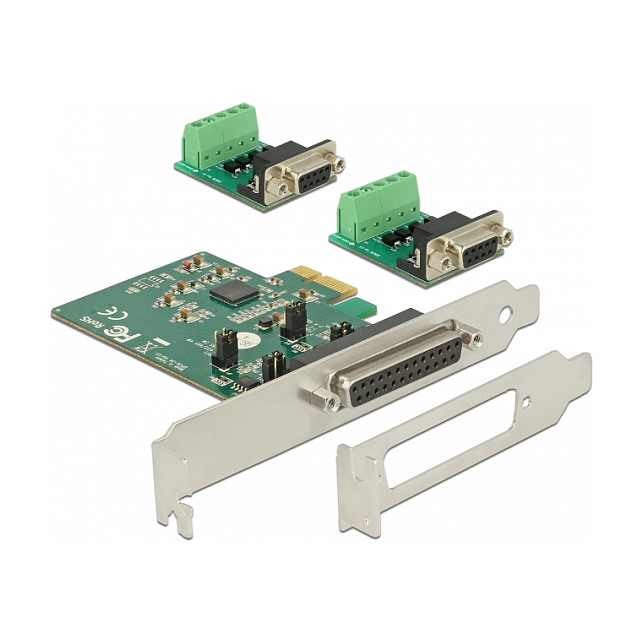 PCI Express x1 Karte zu 2 x Seriell RS-422/485 ESD Schutz optionaler Überspannungsschutz
