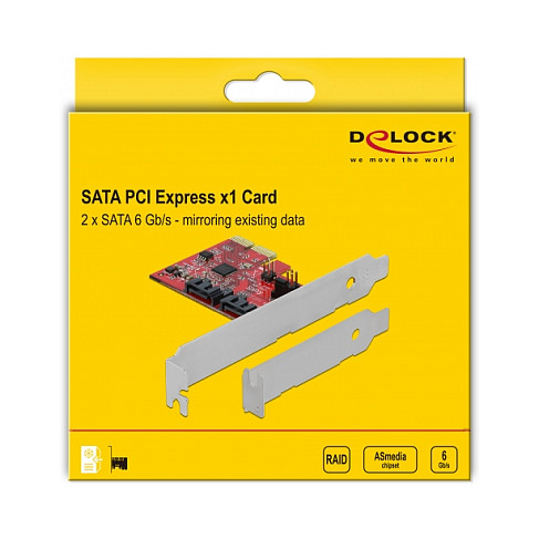 2 Port SATA PCI Express x2 Karte mit RAID 1 - Spiegelung bestehender Daten