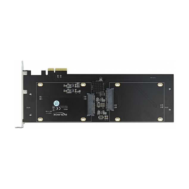 PCI Express x2 Karte für 4 x SATA HDD / SSD RAID