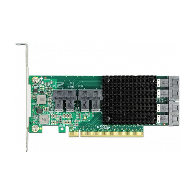 PCI Express x16 Karte zu 8 x intern SFF-8643 NVMe - Low Profile Formfaktor
