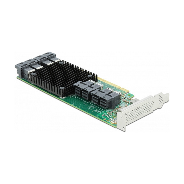 PCI Express x16 Karte zu 8 x intern SFF-8643 NVMe - Low Profile Formfaktor