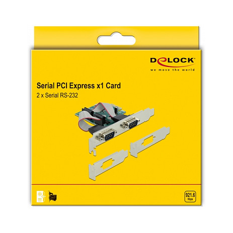 PCI Express x1 Karte zu 2 x Seriell RS-232