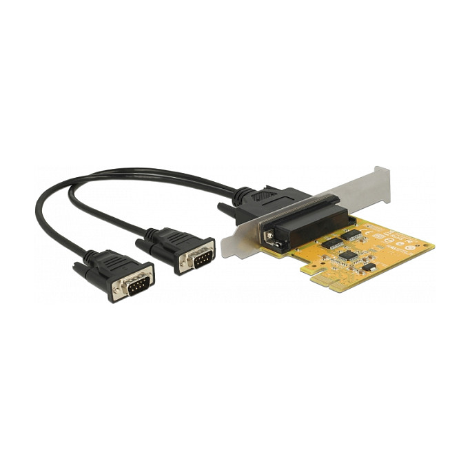 PCI Express x1 Karte zu 2 x Seriell RS-232 High Speed 921K ESD Überspannungsschutz