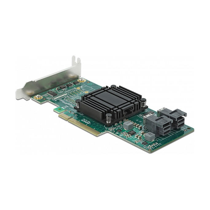 PCI Express x8 Karte zu 2 x intern SFF-8643 NVMe - Low Profile Formfaktor