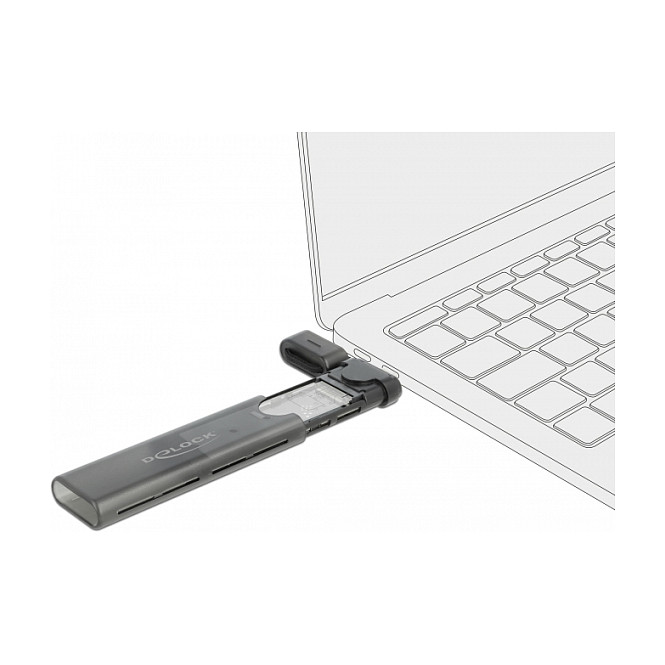 Externes USB Type-C™ Combo Gehäuse für M.2 NVMe PCIe oder SATA SSD - werkzeugfrei
