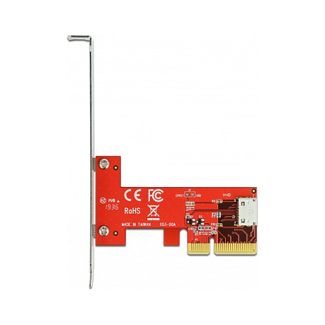 PCI Express x4 Karte zu 1 x intern OCuLink SFF-8612 - Low Profile Formfaktor