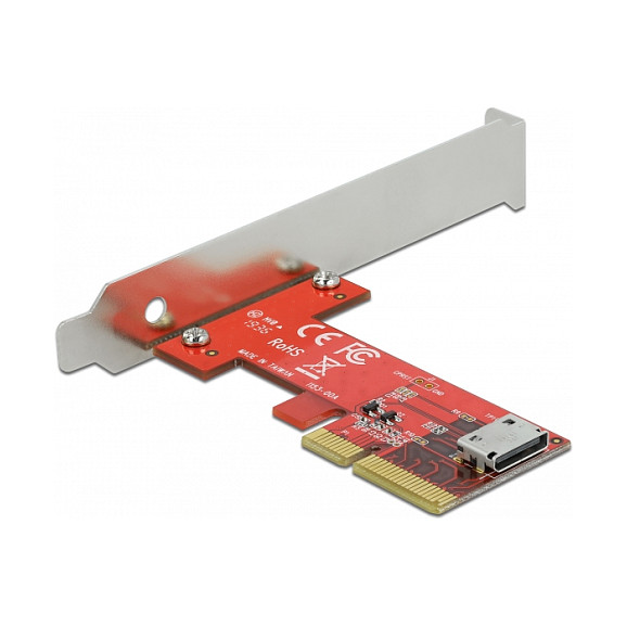 PCI Express x4 Karte zu 1 x intern OCuLink SFF-8612 - Low Profile Formfaktor