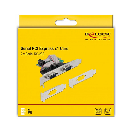 PCI Express x1 Karte zu 2 x Seriell RS-232