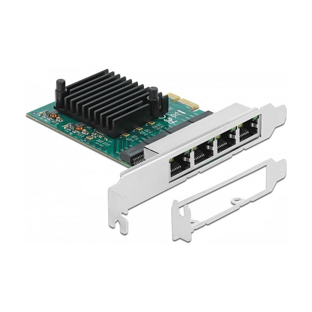PCI Express x1 Netzwerkkarte Gigabit LAN 4 x RJ45 RTL8111