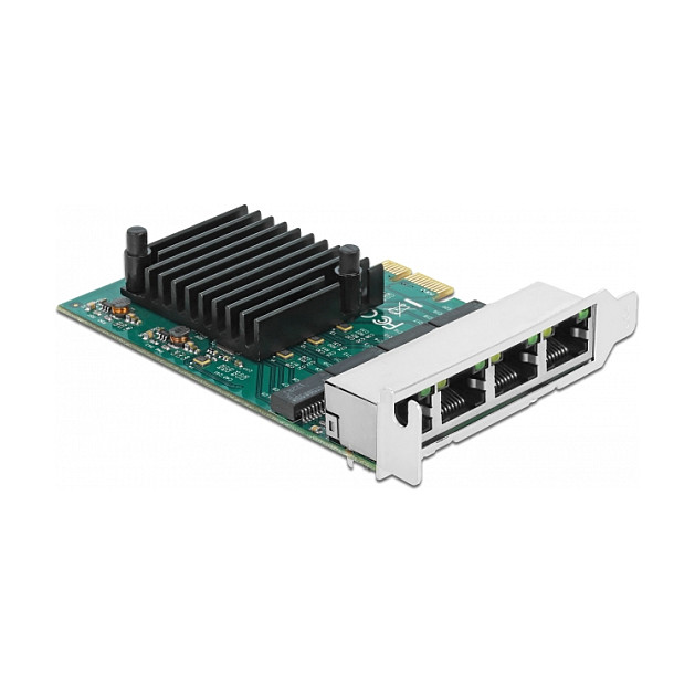 PCI Express x1 Netzwerkkarte Gigabit LAN 4 x RJ45 RTL8111