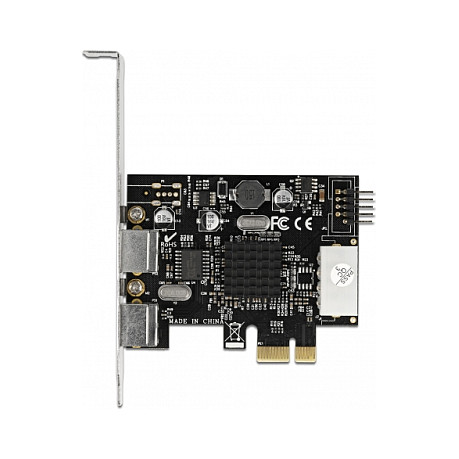 PCI Express x1 Karte zu 2 x PS/2 und USB Pfostenstecker - Low Profile Formfaktor