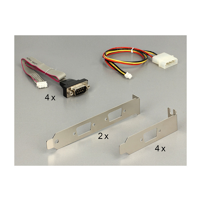 Modul MiniPCIe I/O PCIe full size 4 x Seriell RS-232 mit Spannungsversorgung