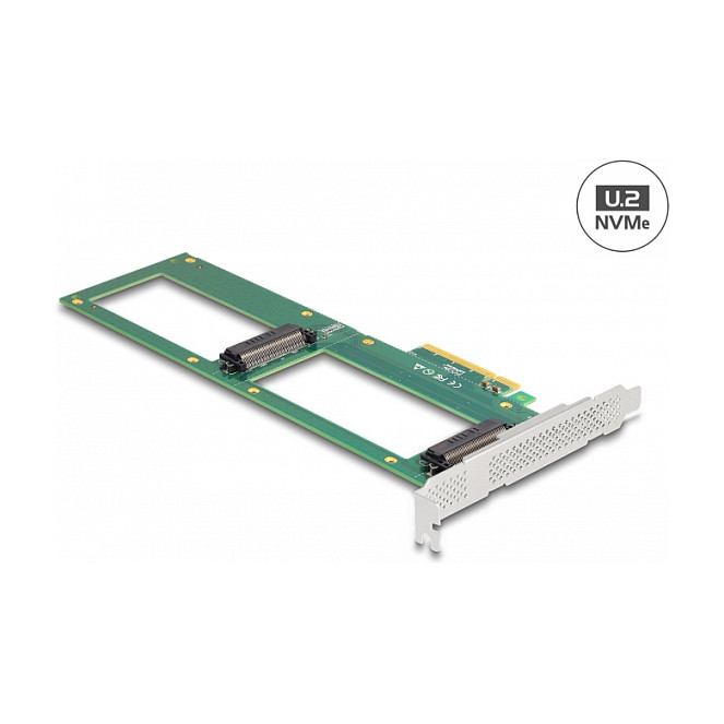 PCI Express 4.0 x8 Karte zu 2 x intern U.2 NVMe SFF-8639 - Bifurcation