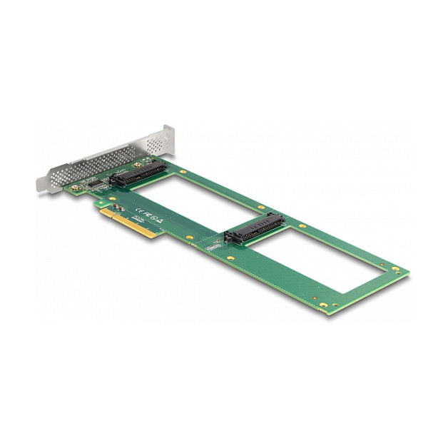 PCI Express 4.0 x8 Karte zu 2 x intern U.2 NVMe SFF-8639 - Bifurcation