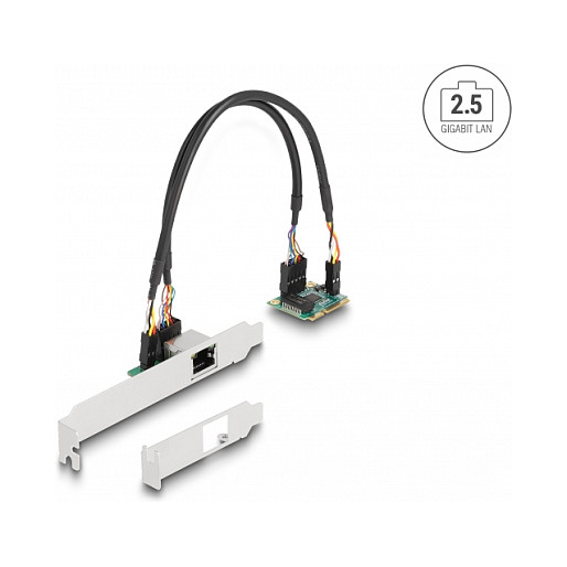 Mini PCIe I/O PCIe half size 1 x RJ45 2,5 Gigabit LAN