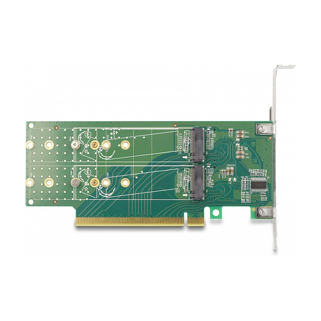 PCI Express 4.0 x16 Karte zu 4 x intern NVMe M.2 Key M 110 mm - Bifurcation - Low Profile Formfaktor