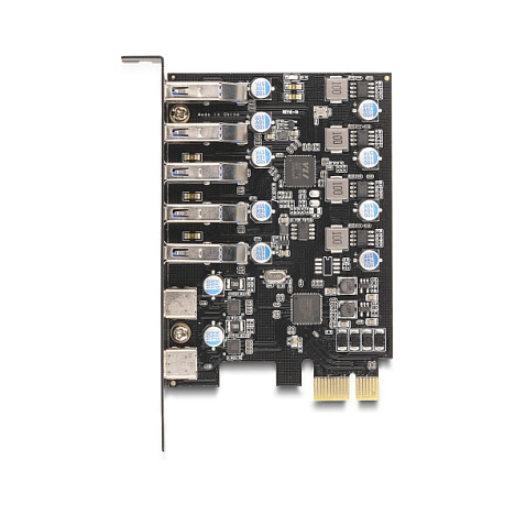 USB 5 Gbps PCI Express x1 Karte zu 5 x extern Typ-A + 2 x extern USB Type-C™ Buchse