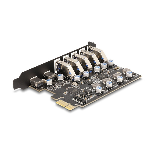 USB 5 Gbps PCI Express x1 Karte zu 5 x extern Typ-A + 2 x extern USB Type-C™ Buchse