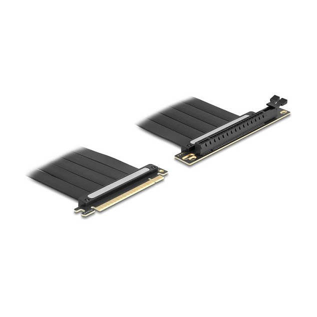 Riser Karte PCI Express 4.0 x16 Stecker zu x16 Slot 90° gewinkelt mit Kabel 30 cm