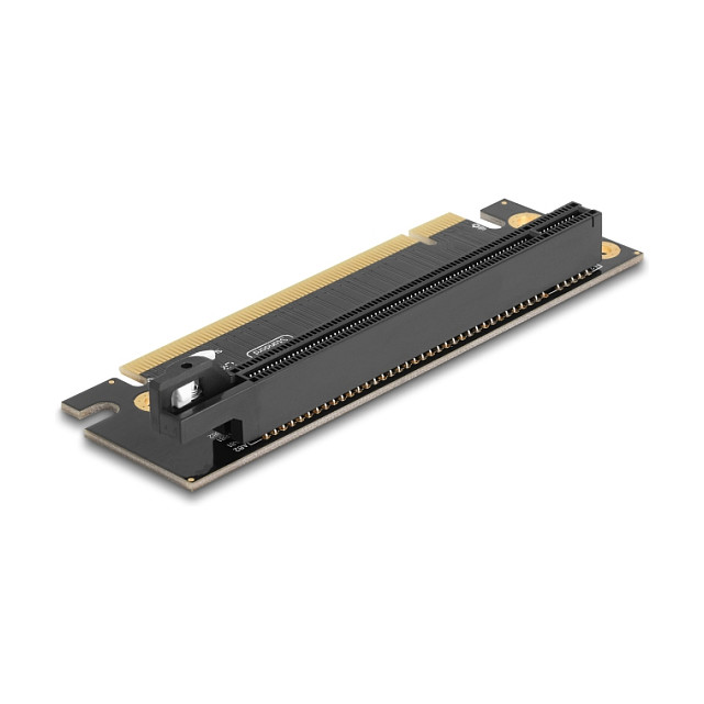 Riser Karte PCI Express 3.0 x16 Stecker zu x16 Slot 90° links gewinkelt - Slothöhe 35 mm