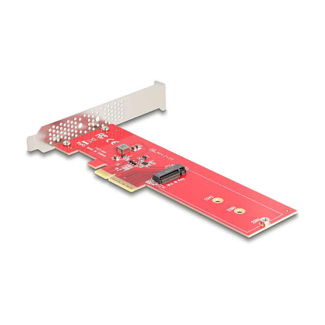 PCI Express 5.0 x4 Karte zu 1 x intern NVMe M.2 Key M - Low Profile Formfaktor