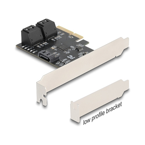 PCI Express x4 Karte zu 5 Port SATA Kontroller - Low Profile Formfaktor