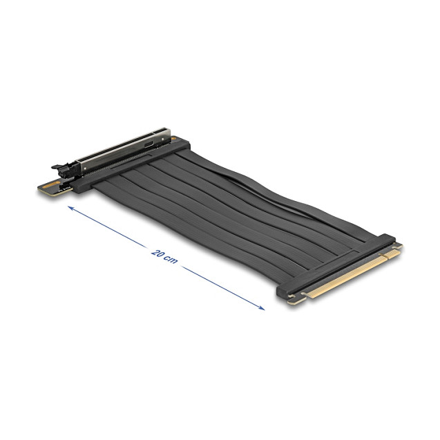 Riser Karte PCI Express 5.0 x16 Stecker zu x16 Slot mit Kabel 20 cm