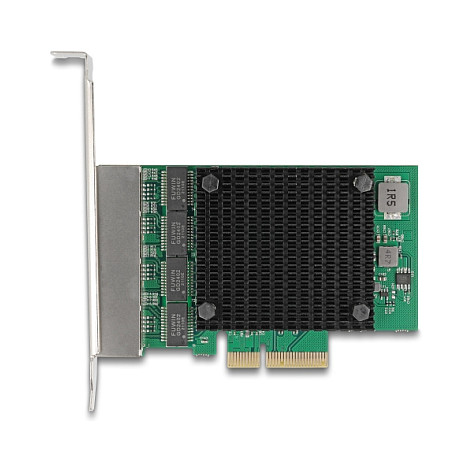 PCI Express x4 Netzwerkkarte 2,5 Gigabit LAN 4 x RJ45 RTL8125