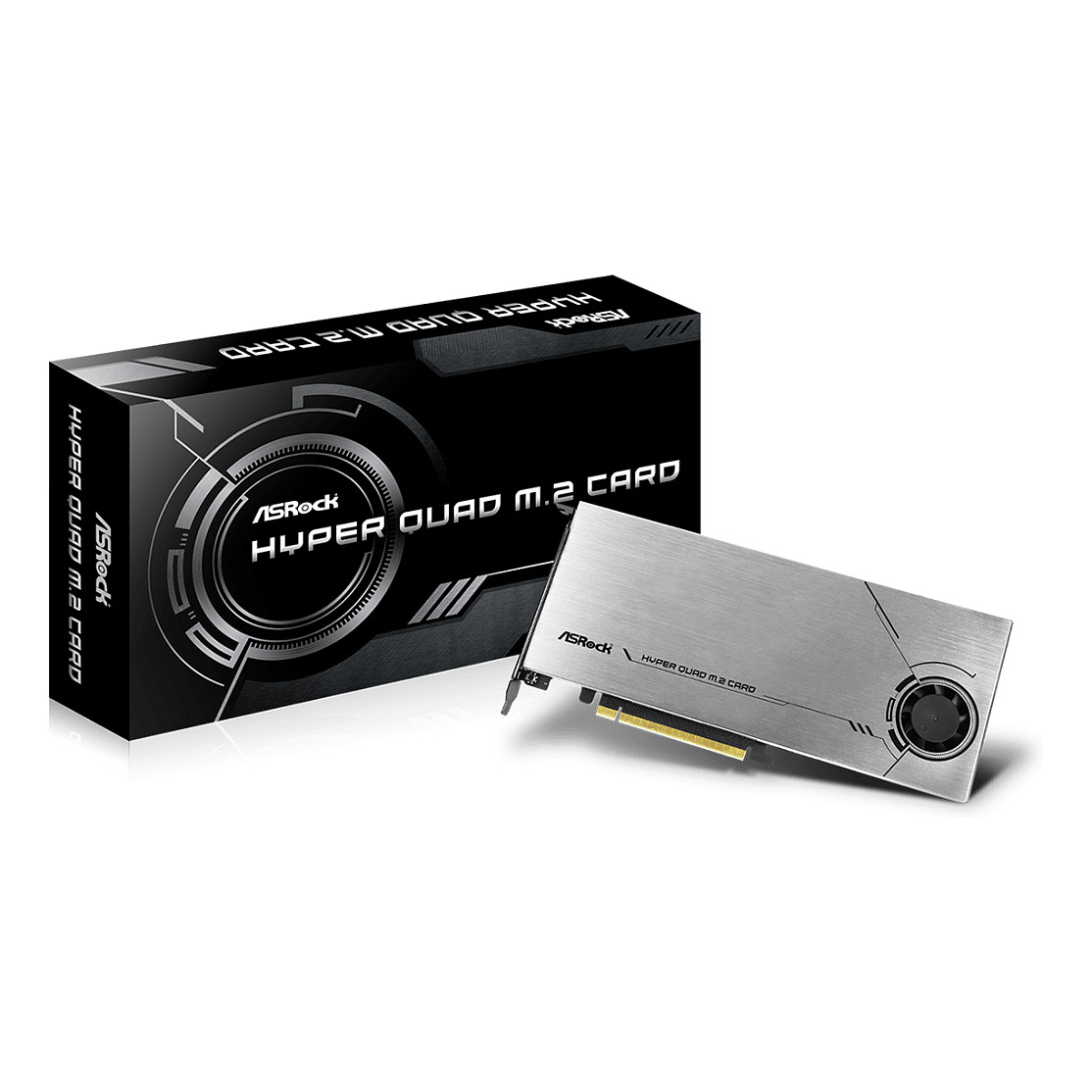 ASRock Hyper Quad M.2 Card PCIe Gen4 x16 für 4x SSD