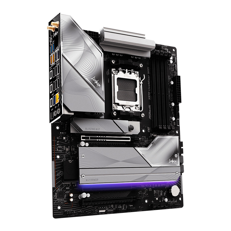 ASRock X870 Livemixer WiFi AM5 ATX HDMI/USB-C DDR5