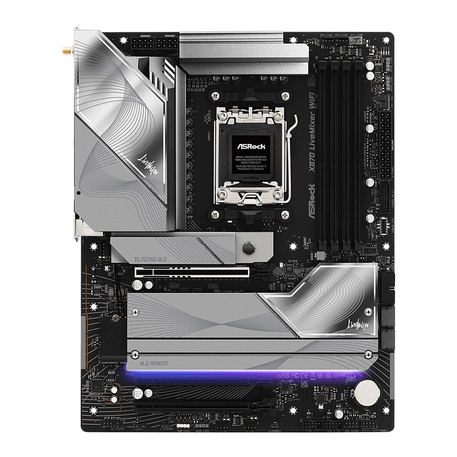 ASRock X870 Livemixer WiFi AM5 ATX HDMI/USB-C DDR5