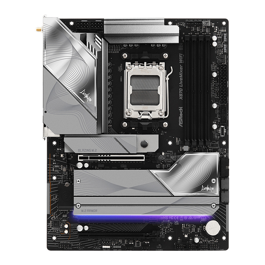 ASRock X870 Livemixer WiFi AM5 ATX HDMI/USB-C DDR5