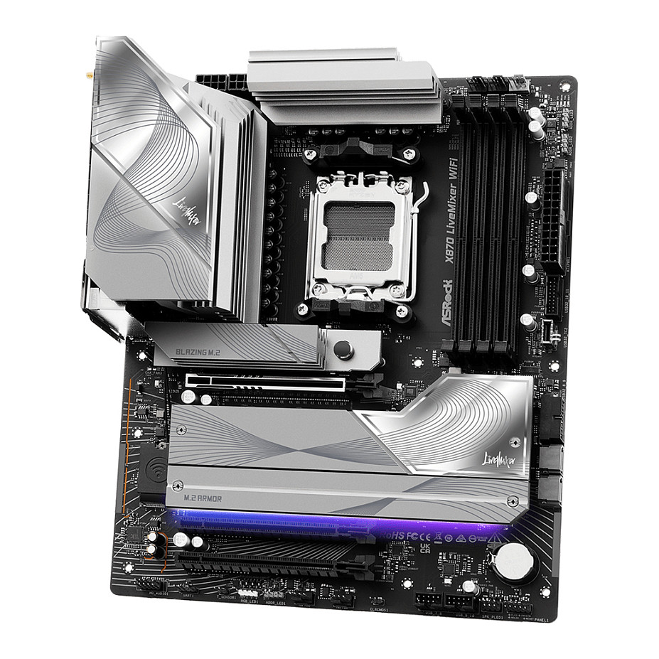 ASRock X870 Livemixer WiFi AM5 ATX HDMI/USB-C DDR5