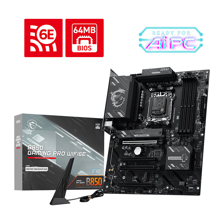 MSI B850 Gaming PRO WiFi6E DDR5 AM5 7E89-001R