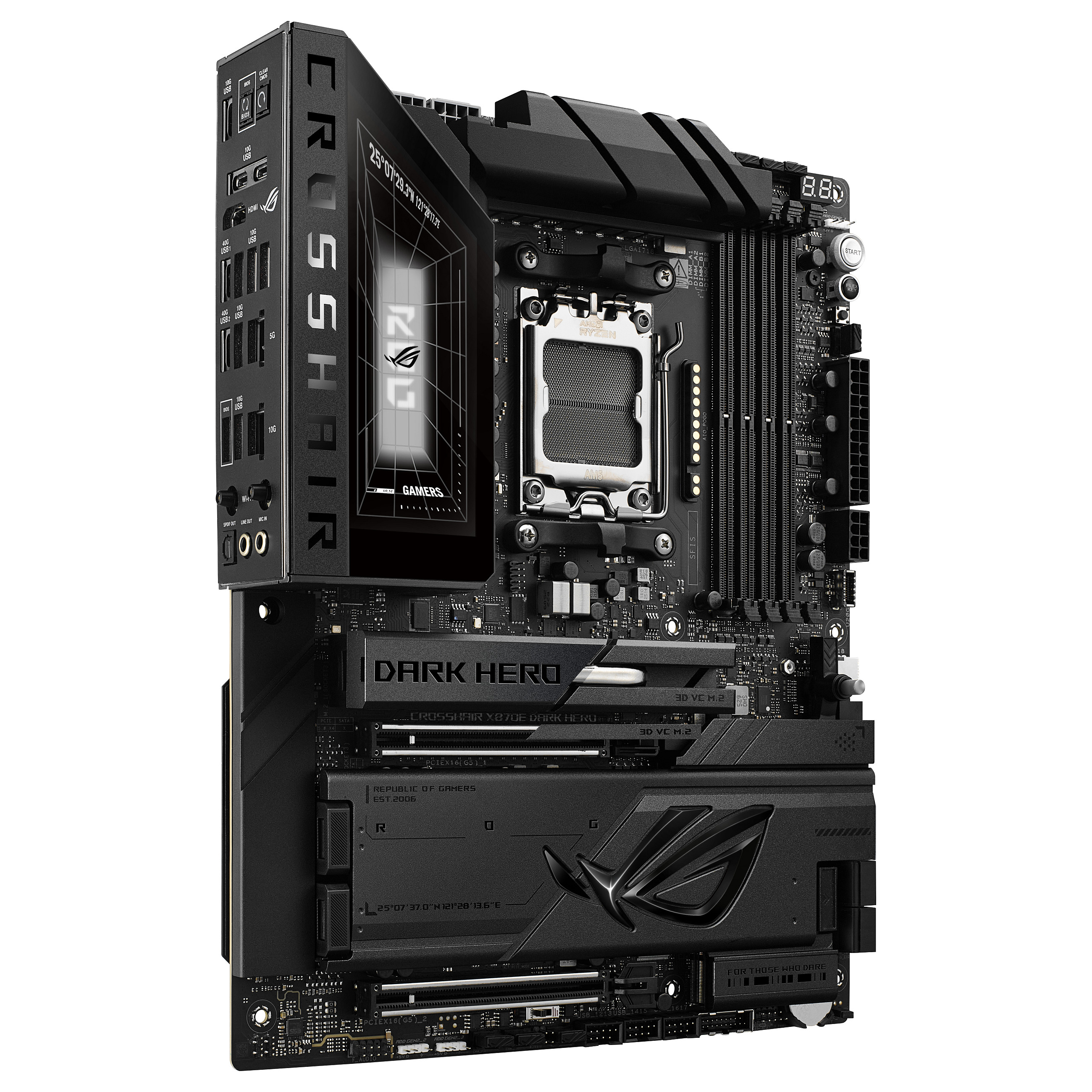 ROG CROSSHAIR X870E DARK HERO WIFI7 ATX Mainboard AM5 HDMI/USB4
