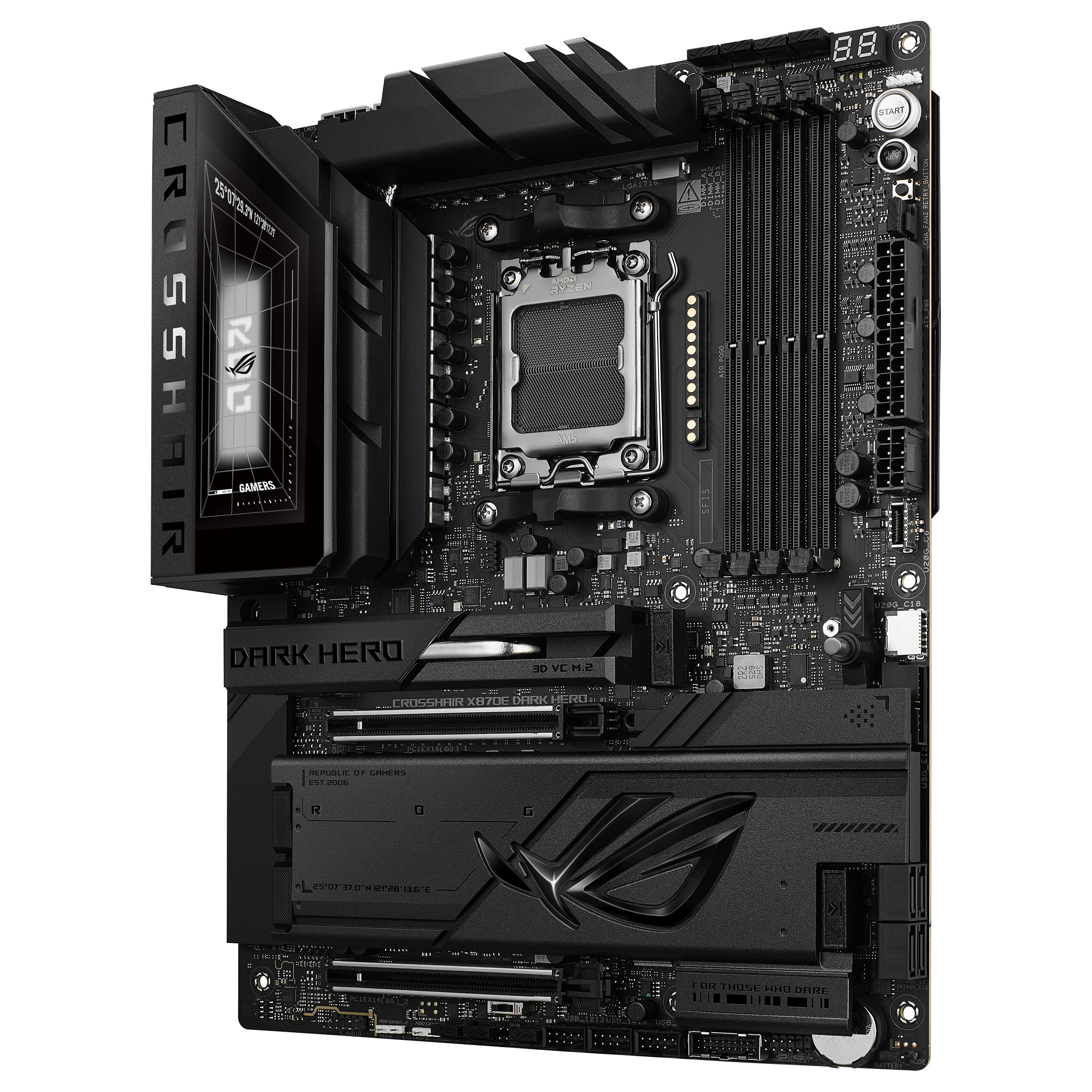 ROG CROSSHAIR X870E DARK HERO WIFI7 ATX Mainboard AM5 HDMI/USB4