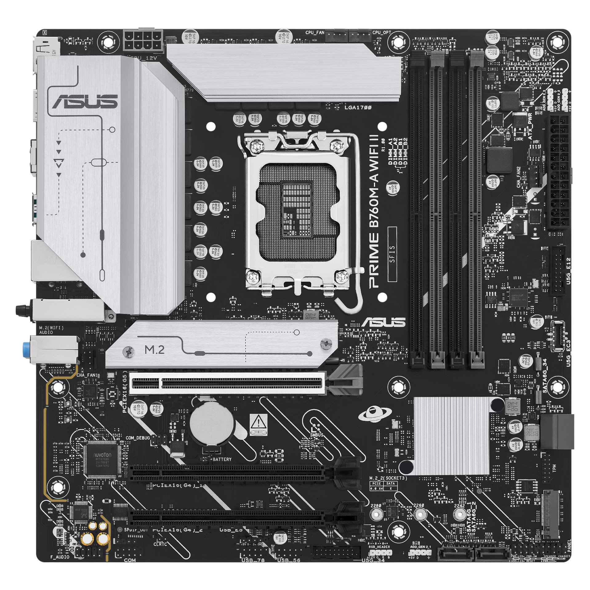 ASUS PRIME B760M-A WiFi II-mATX Mainboard Sockel 1700 HDMI/DP