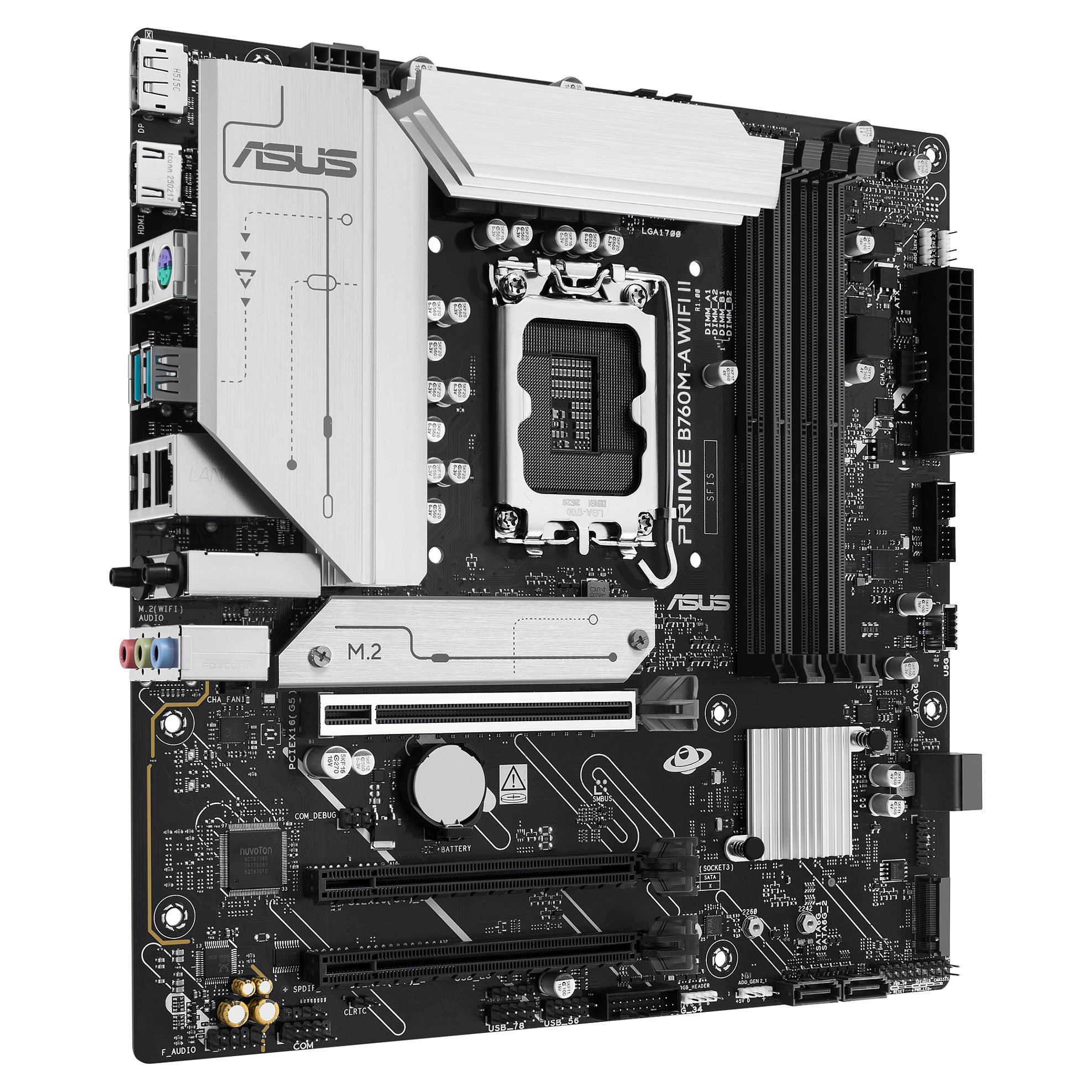 ASUS PRIME B760M-A WiFi II-mATX Mainboard Sockel 1700 HDMI/DP