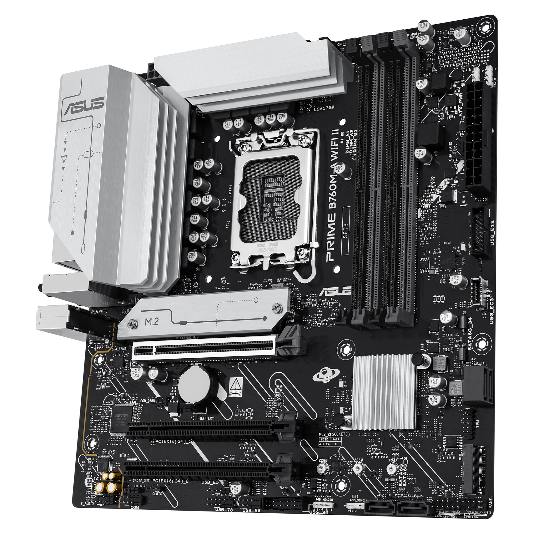 ASUS PRIME B760M-A WiFi II-mATX Mainboard Sockel 1700 HDMI/DP