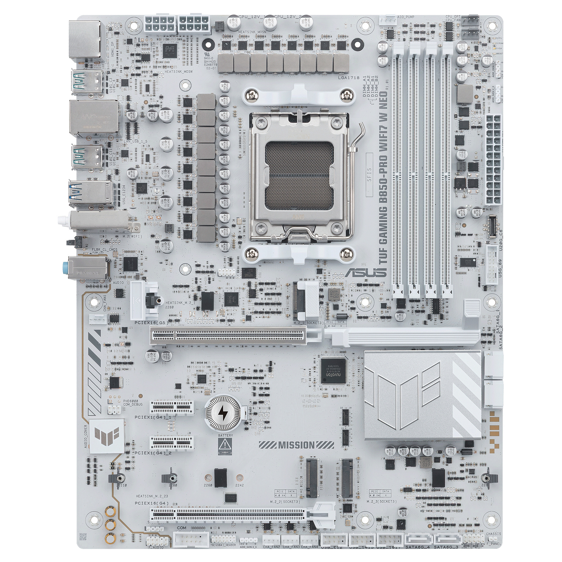 ASUS TUF GAMING B850-PRO WIFI7 W NEO (AMD,AM5,DDR5,ATX)