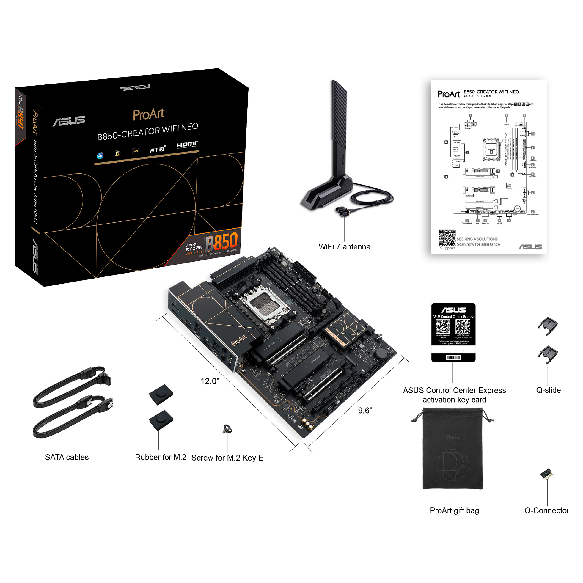 ASUS PROART B850-CREATOR WIFI NEO (AMD,AM5,DDR5,ATX)