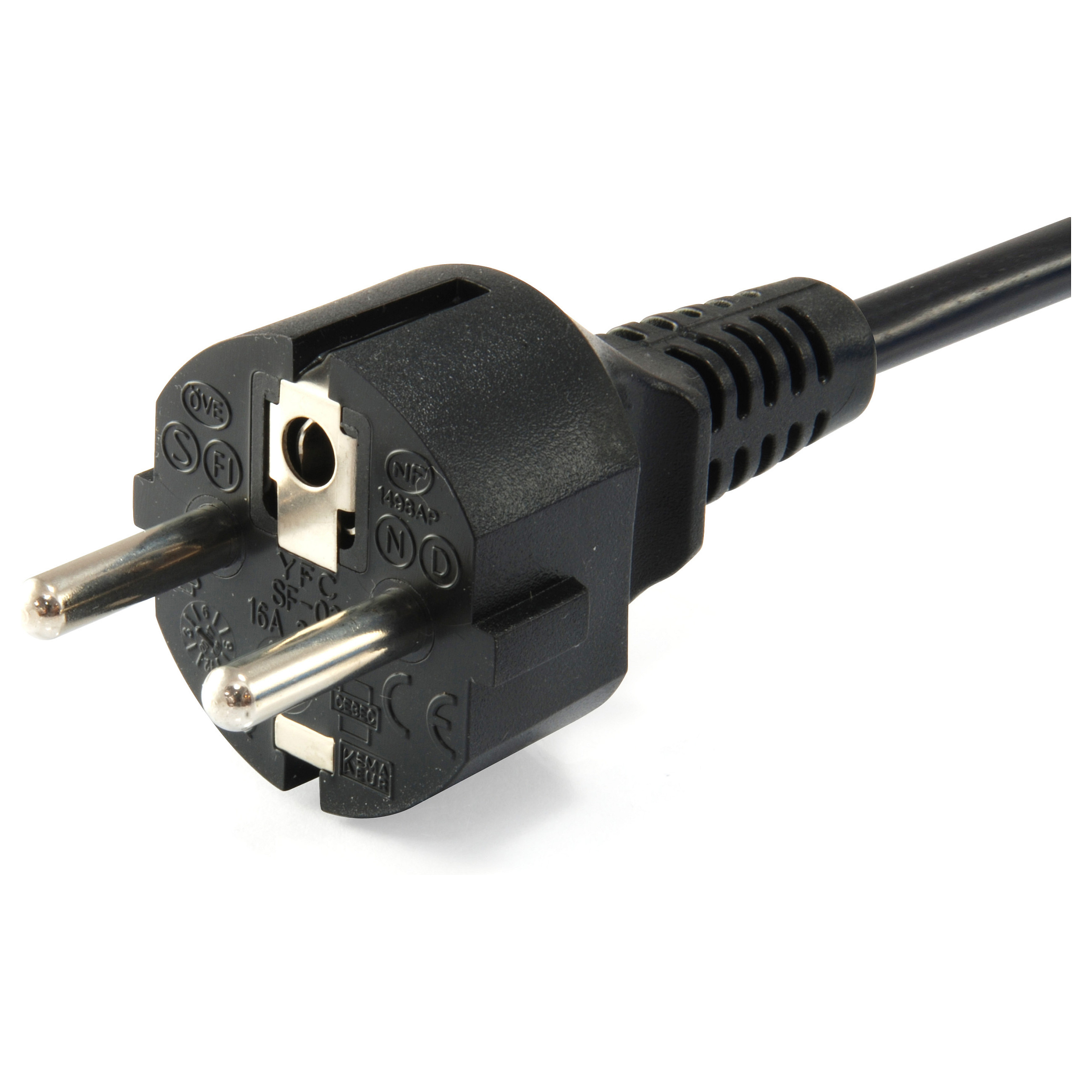 Equip Stromkabel CEE 7/7 ->C5 St/Bu schwarz 1.80m PVC Polybeutel