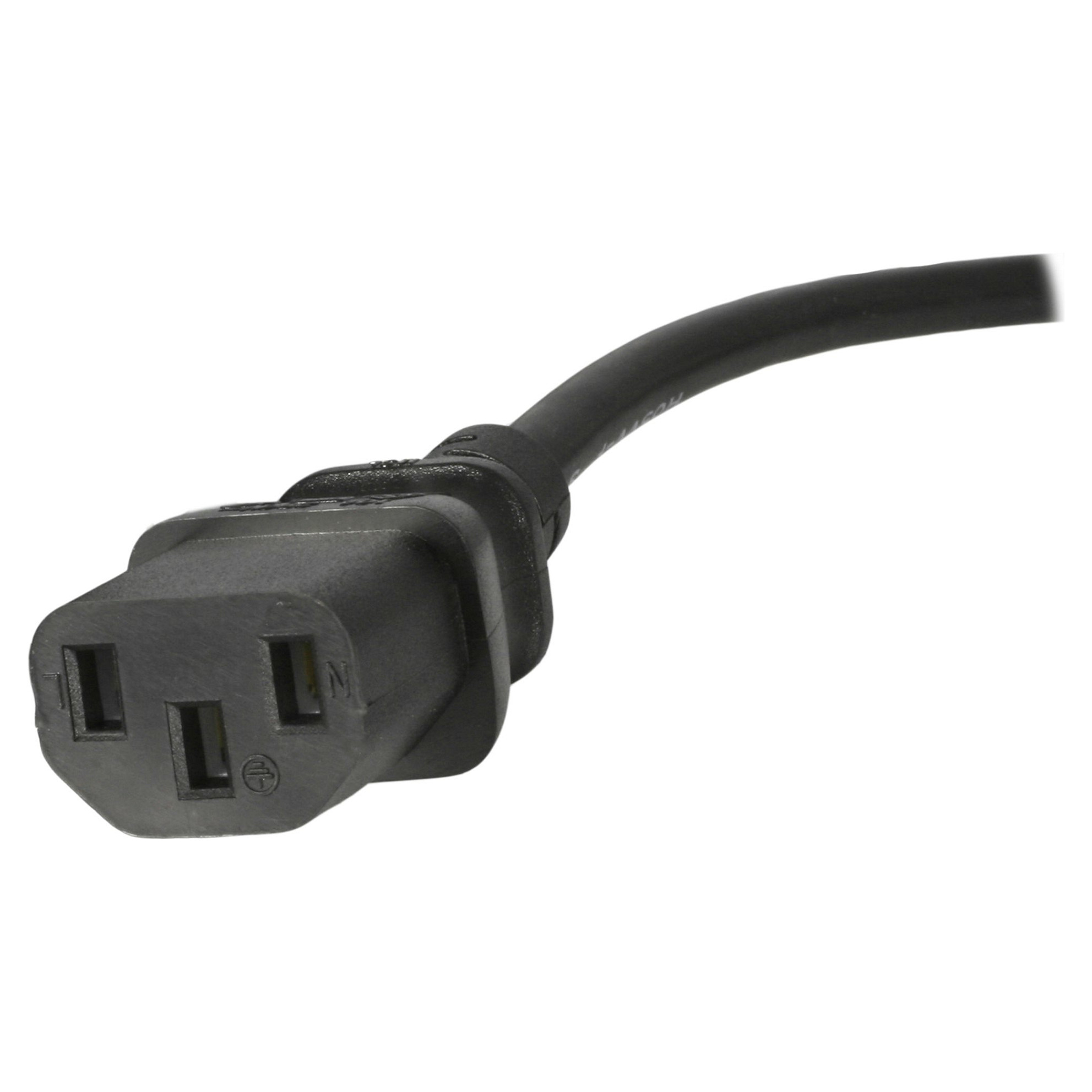 STARTECH.COM 6ft 1,8m UK Computer Power Cable 18AWG BS 1363 to C13 10A 250V Black Replacement AC Power Cord Kettle Lead / UK