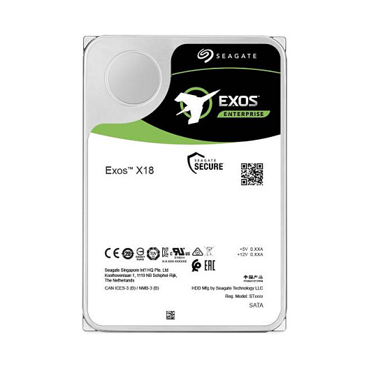 FES-SATA 18TB Seagate EXOS X18 ST18000NM000J 7200RPM 256MB Ent. B-stock - 2. choice