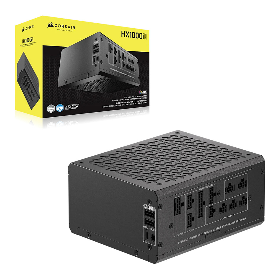 1000W Corsair HX1000i SHIFT Netzteil 80+ Platinum (modular) ATX 3.1 PCIe 5.1