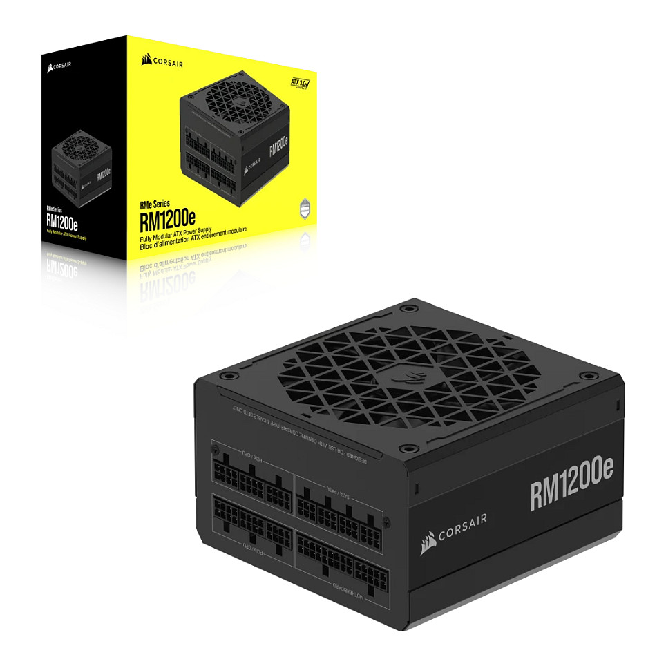 1200W Corsair RM1200e Netzteil 80+ Gold ATX3.1 PCie5.1 (modular) 120mm