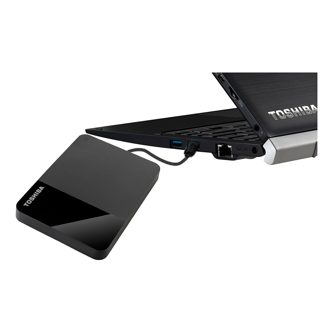 2TB Toshiba Canvio Ready 2.5 Zoll USB 3.0 Micro-B (5Gb/?s) Schwarz externe Festplatte HDD