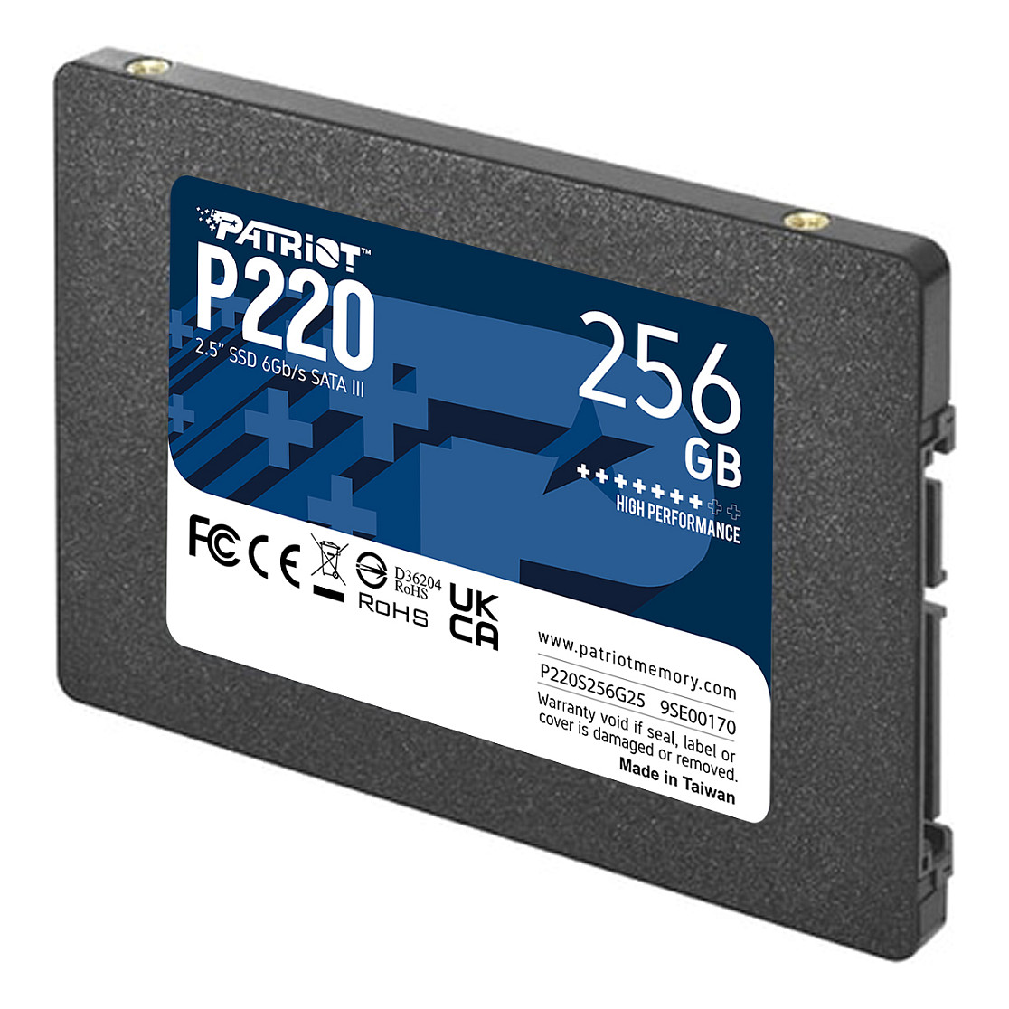 2,5" 256GB Patriot P220 SATA3 550/490 PS1662